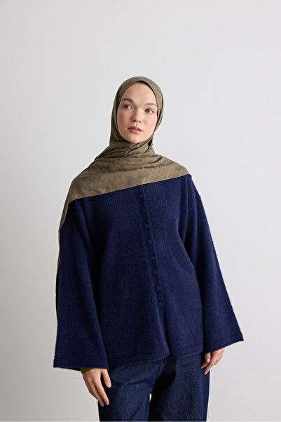 Modakaşmir Crystal Pattern Silky Jacquard Shawl