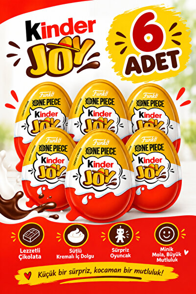 Ferrero Kinder Joy One Piece Netflix Sürpriz Yumurta 6'lı 6x20g