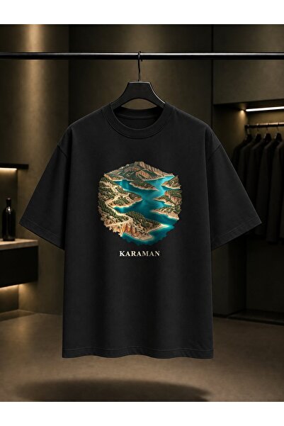 fame-stoned Karaman Ermenek Turquoise Printed Unisex 100% Cotton T-Shirt