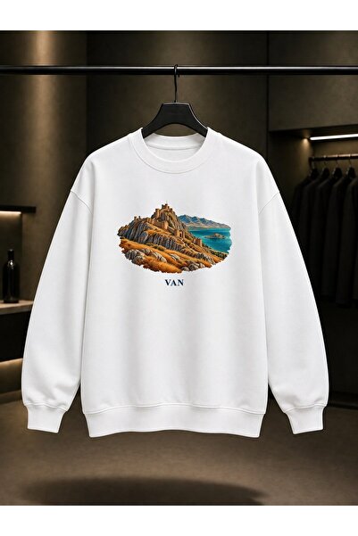 fame-stoned Valley Castle Printed Unisex 100% Cotton Sweatshirt