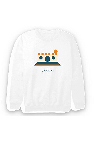 fame-stoned Çankırı Castle Printed Unisex 100% Cotton Sweatshirt