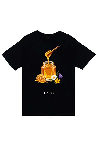 fame-stoned Bingöl Honey Printed Unisex 100% Cotton T-Shirt