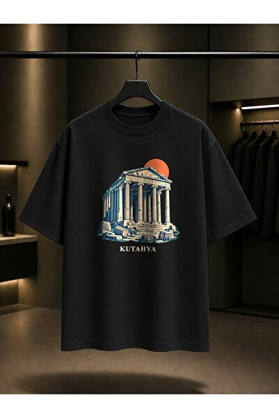 fame-stoned Kütahya Aizanoi Zeus Temple Printed Unisex 100% Cotton T-Shirt