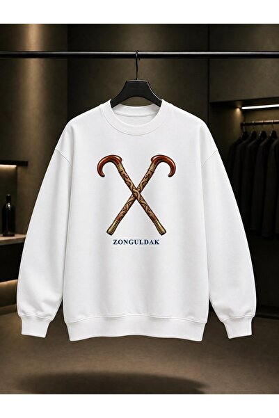 fame-stoned Zonguldak Devrek Bastonu Printed Unisex 100% Cotton Sweatshirt