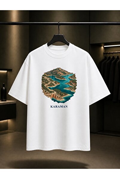 fame-stoned Karaman Ermenek Turquoise Printed Unisex 100% Cotton T-Shirt