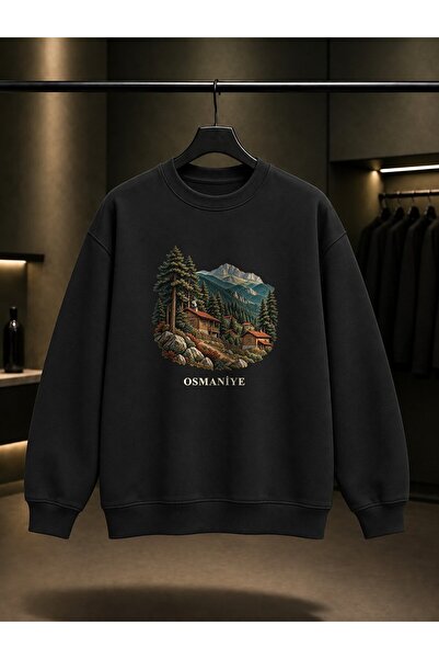 fame-stoned Osmaniye Zorkun Yaylası Printed Unisex 100% Cotton Sweatshirt
