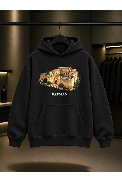 fame-stoned Batman Purple Kiryakus Printed Unisex 100% Cotton Hooded Sweatshirt