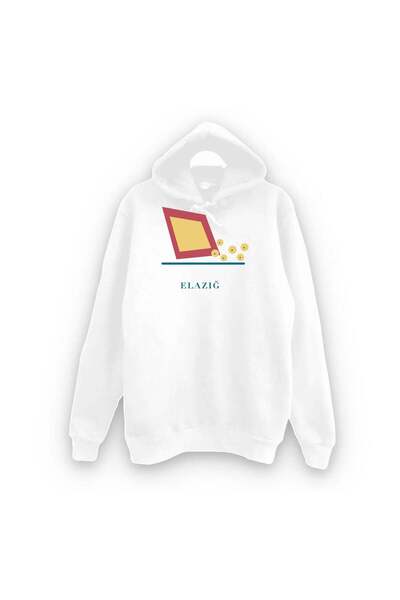fame-stoned Elazığ Ağın Leblebisi Printed Unisex 100% Cotton Hooded Sweatshirt