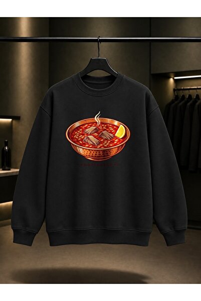 fame-stoned Gaziantep Beyran Printed Unisex 100% Cotton Sweatshirt