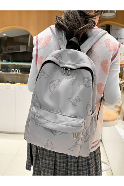 Take Two By Styli Grey Butterfly Backpack