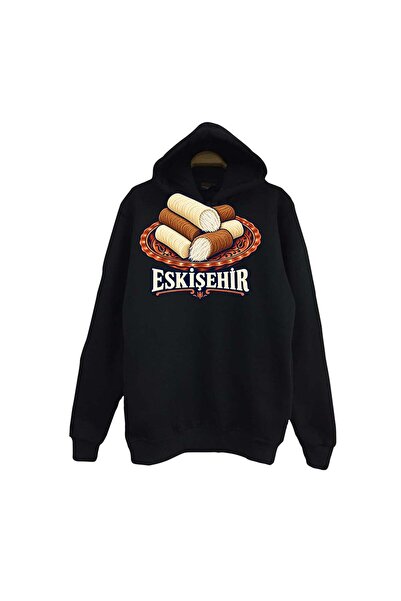 fame-stoned Eskişehir Met Helvası Printed Unisex 100% Cotton Hooded Sweatshirt