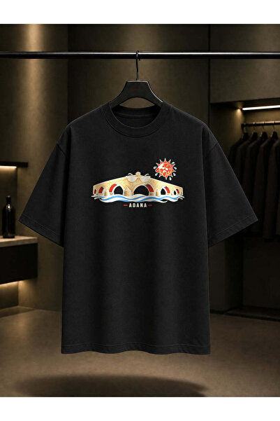 fame-stoned Adana Stone Bridge Printed Unisex 100% Cotton T-Shirt