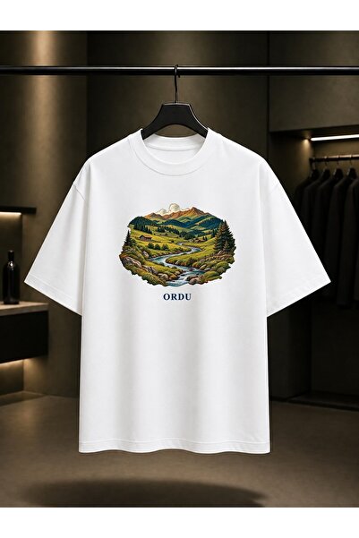 fame-stoned Army Thursday Mountain Range Printed Unisex 100% Cotton T-Shirt