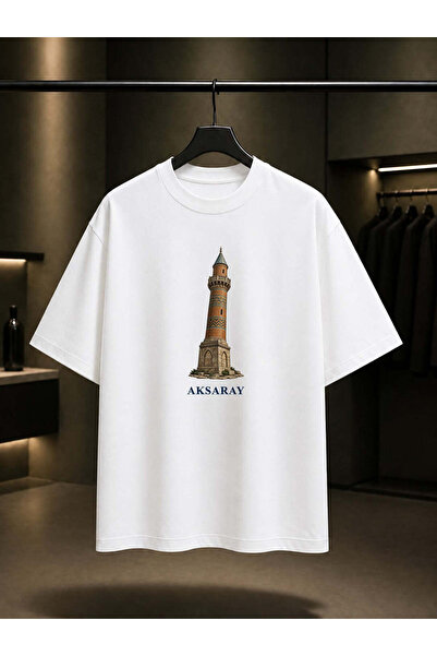 fame-stoned Aksaray Curve Minaret Printed Unisex 100% Cotton T-Shirt