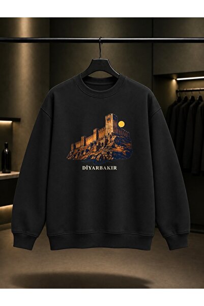 fame-stoned Diyarbakır Zerzevan Castle Printed Unisex 100% Cotton Sweatshirt