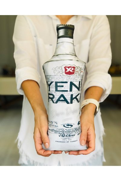 DÜKKAN DESİGN Rakı Şişesi Yastık