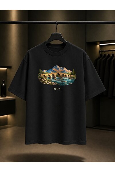 fame-stoned Mus Murat Bridge Printed Unisex 100% Cotton T-Shirt
