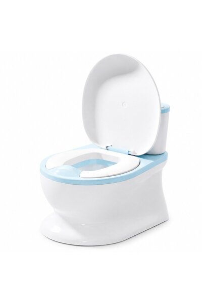 Little Mom Παιδικό γιογιό MiniLoo Blue, τύπου WC, μαλακός μειωτήρας, ρεαλιστι...