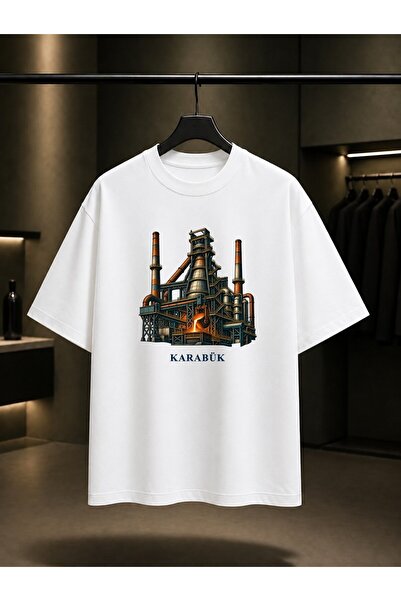 fame-stoned Karabük Iron Steel Printed Unisex 100% Cotton T-Shirt