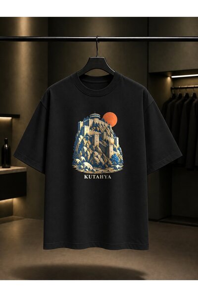 fame-stoned Kutahya Castle Printed Unisex 100% Cotton T-Shirt