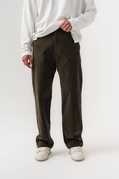 go gang own Linecord Velvet Fabric Slim Fit Men's Trousers