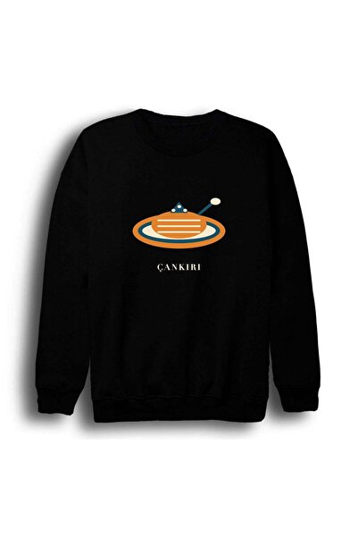 fame-stoned Çankırı Höşmerim Dessert Printed Unisex 100% Cotton Sweatshirt