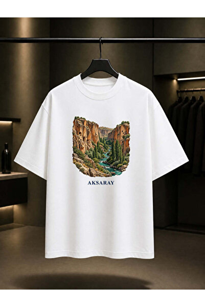 fame-stoned Aksaray Ihlara Vadisi Printed Unisex 100% Cotton T-Shirt