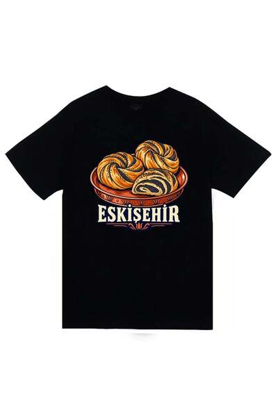 fame-stoned Eskişehir Poppy Printed Unisex 100% Cotton T-Shirt