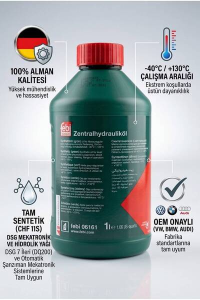 FEBI BILSTEIN Febi 06161 DSG Mekatronik Yağı ve Hidrolik Direksiyon Yağı Yeşi...