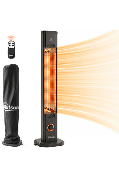 Generic Brand Încălzitor vertical cu infraroșu din fibră de carbon de 2000W, ...