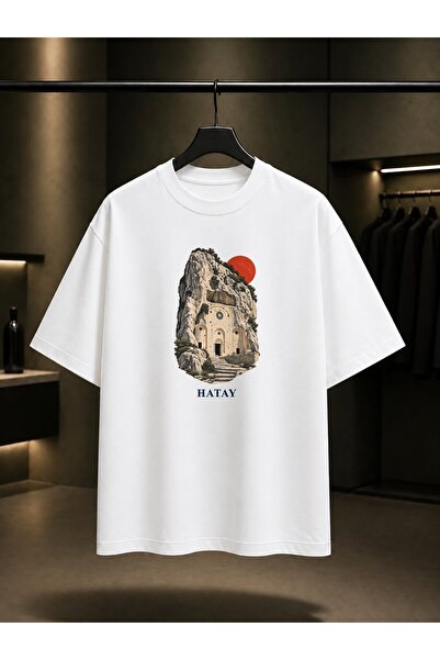 fame-stoned Hatay Saint Pierre Church Printed Unisex 100% Cotton T-Shirt