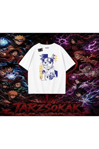 Tarzsokak تي شيرت كاكاشي هاتاكي ناروتو أنمي كبير الحجم للجنسين باللون الأبيض