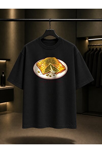 fame-stoned Gaziantep Katmer Printed Unisex 100% Cotton T-Shirt