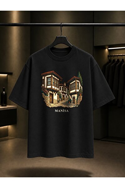 fame-stoned Manisa Kula Houses Printed Unisex 100% Cotton T-Shirt
