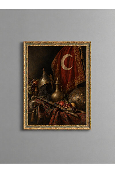 ZURİ DESİGN Osmanjski osvajajući štap - Osmanjska mrtva priroda, vintage zlat...