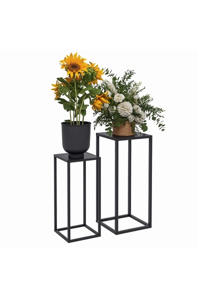 Generic Brand Suport pentru flori, Set de 2, Design scandinav, Cadru metalic,...