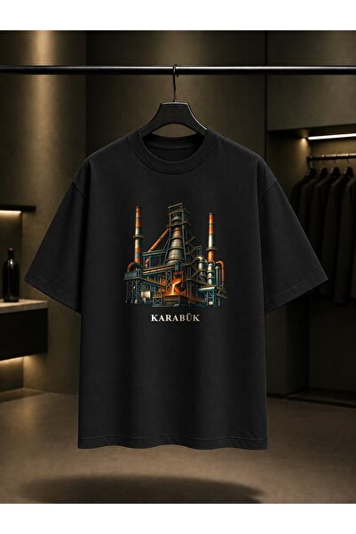 fame-stoned Karabük Iron Steel Printed Unisex 100% Cotton T-Shirt