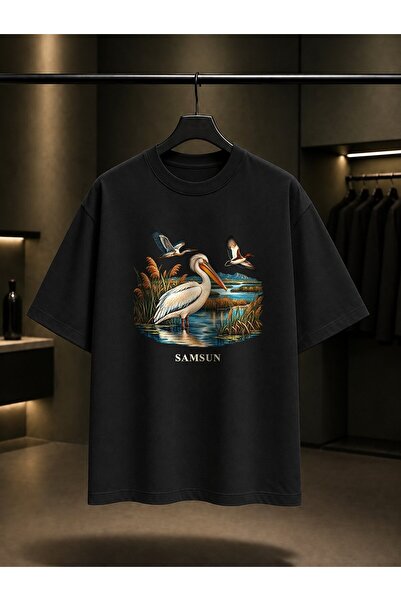 fame-stoned Samsun Kızılırmak Delta Printed Unisex 100% Cotton T-Shirt