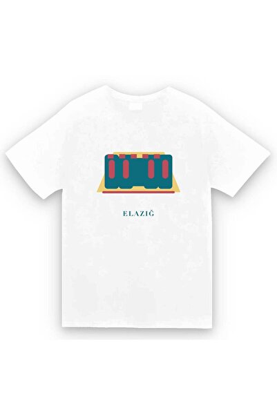 fame-stoned Elazığ Harput Castle Printed Unisex 100% Cotton T-Shirt