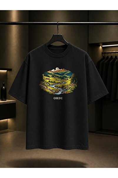 fame-stoned Army Thursday Mountain Range Printed Unisex 100% Cotton T-Shirt