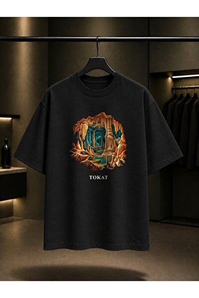 fame-stoned Tokat Ballıca Cave Printed Unisex 100% Cotton T-Shirt