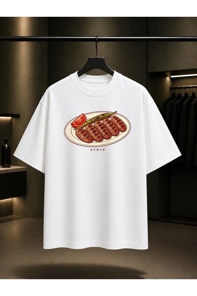 fame-stoned Aydın Chinese Meatball Printed Unisex 100% Cotton T-Shirt