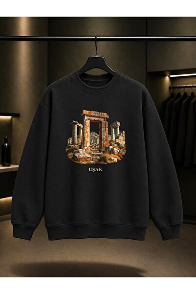 fame-stoned Uşak Blaundos Printed Unisex 100% Cotton Sweatshirt