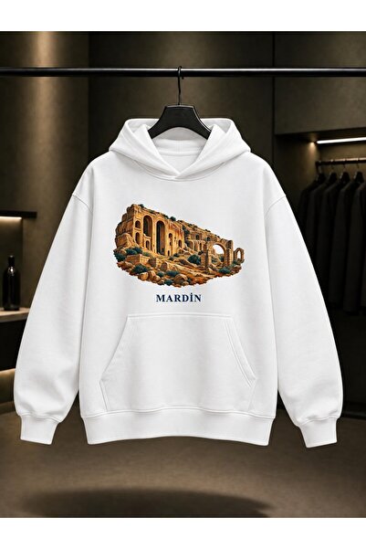 fame-stoned Mardin Dara Ancient City Printed Unisex 100% Cotton Hooded Sweats...
