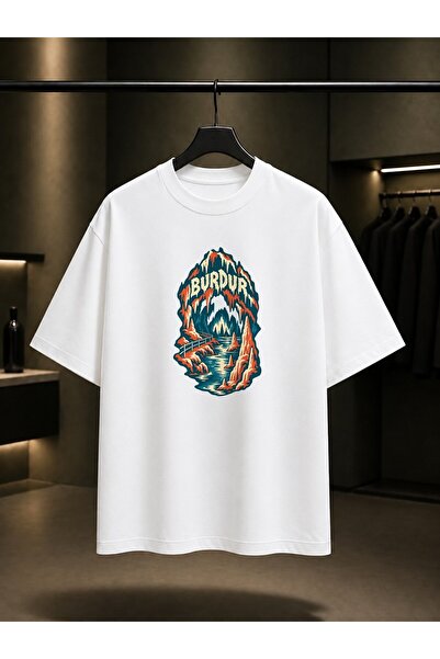 fame-stoned Burdur Water Cave Printed Unisex 100% Cotton T-Shirt
