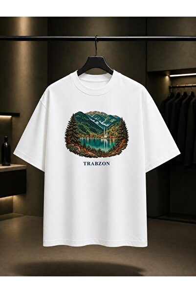 fame-stoned Trabzon Uzungöl Printed Unisex 100% Cotton T-Shirt