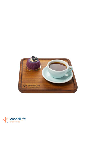 WOODLIFE صينية خشبية مربعة 27x27 سم