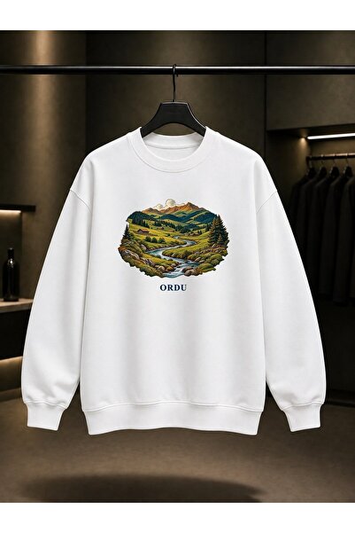 fame-stoned Army Thursday Mountain Printed Unisex 100% Cotton Sweatshirt