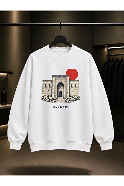 fame-stoned Hakkari Meydan Medresesi Printed Unisex 100% Cotton Sweatshirt
