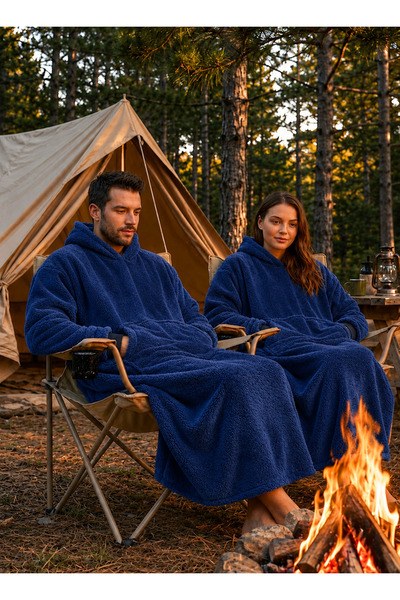 Packho Welsoft Kapüşonlu Giyilebilir TV Battaniyesi Panço – Unisex Oversize -...